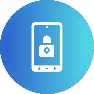 Kilitli ağ simgesi, vektör illüstrasyonu  