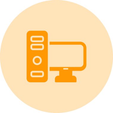 Bilgisayar web simge vektör çizim