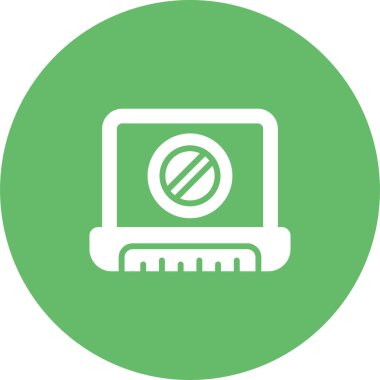 dizüstü bilgisayar simgesi, vektör illüstrasyonu basit tasarım