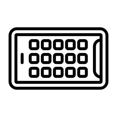 Tablet modern simgesinin vektör illüstrasyonu