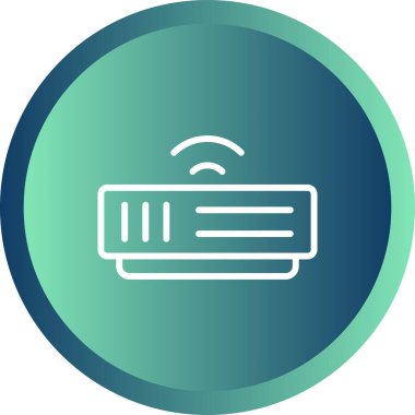 Modem simgesi web basit illüstrasyon