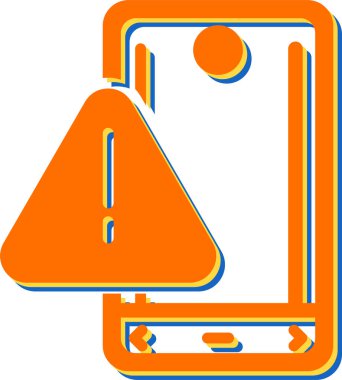 Akıllı telefon simgesinin vektör illüstrasyonu 