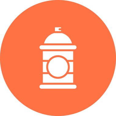 Sprey kutusu. Web simgesi basit illüstrasyon