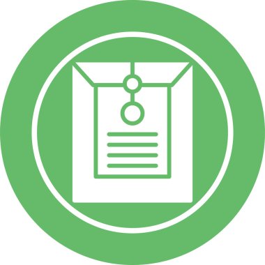 belge dosya simgesi, vektör illüstrasyonu 