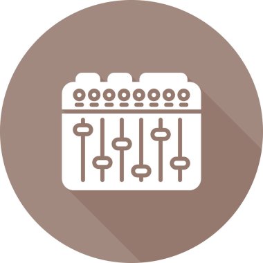 Ses Karıştırıcı simgesinin vektör çizimi 