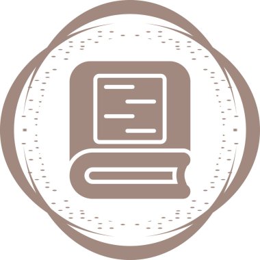 kitap web simgesi, vektör illüstrasyonu 