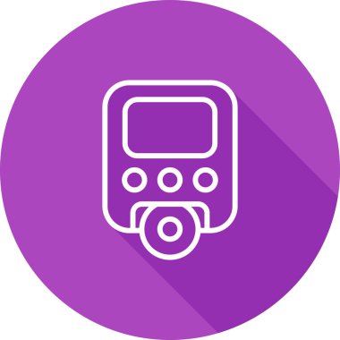 Taşınabilir DVD Oynatıcı simgesinin vektör çizimi