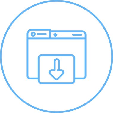 Düz vektör simgesi indir. sembol yükle. Simge indir. Modern, basit düz vektör çizimi