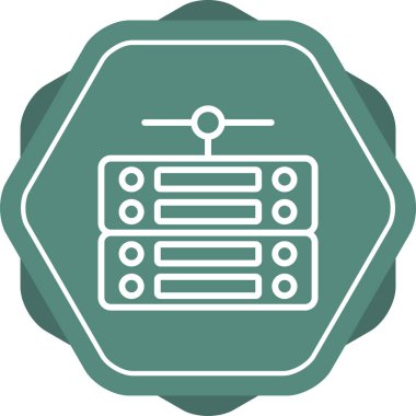 Sunucu web simgesi, vektör çizim