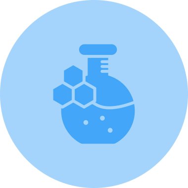 Kimya Set simgesi vektör illüstrasyonu 