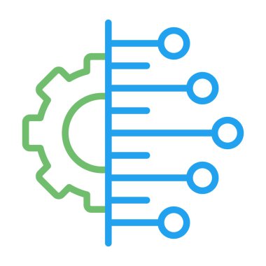 Veri Entegrasyonu simgesi, vektör illüstrasyonu 