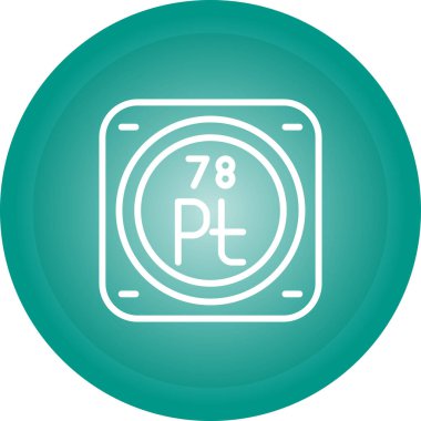Platin kimyasal elementin web çizimi