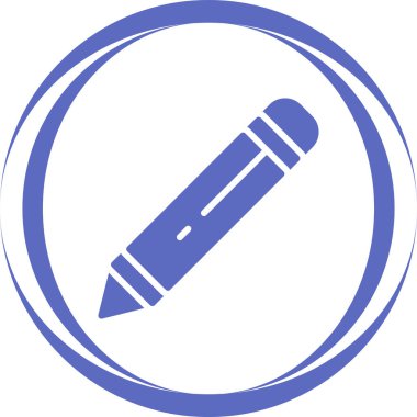 Kalem. Web simgesi basit illüstrasyon