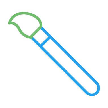 Boya fırçası simgesi, vektör illüstrasyonu basit tasarım