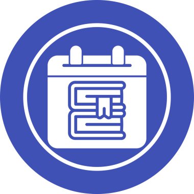 Takvim simgesi, vektör çizimi 