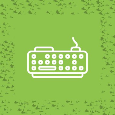 düz tasarım klavye vektör çizimi