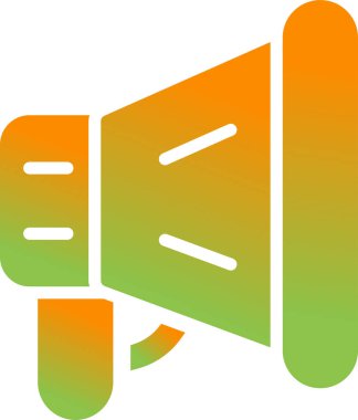 megafon web simgesi, vektör çizim