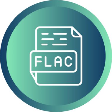 FLAC dosya biçimi web illüstrasyonuName