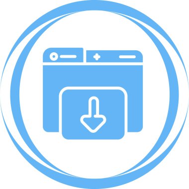 Web arayüzü simgesi ana hat biçiminde indiriliyor