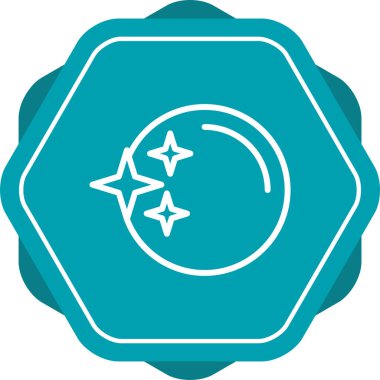 İnci Web simgesi, basit vektör illüstrasyonu