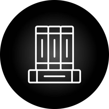 kitaplar düz simge, vektör illüstrasyonu