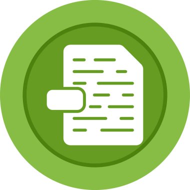 Dosya simgesinin vektör illüstrasyonu 