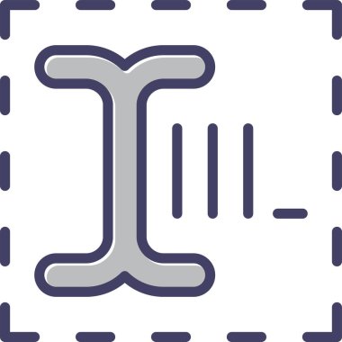 Metin Kutusu, belge ikonu vektör illüstrasyonu 