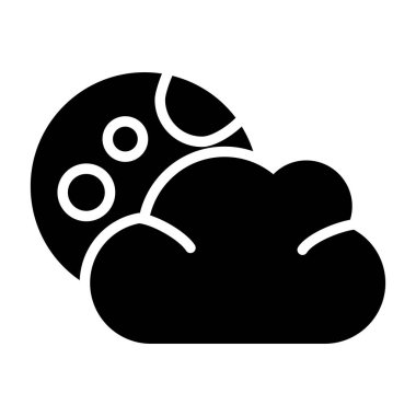 Bulut ağı simgesi, vektör illüstrasyonu. bulut simgesi