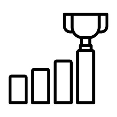 kupa simgesi, web basit illüstrasyon