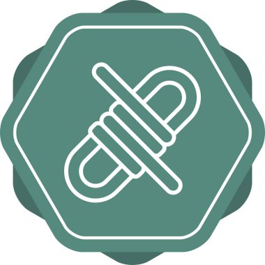 Paraşüt. Web simgesi basit illüstrasyon