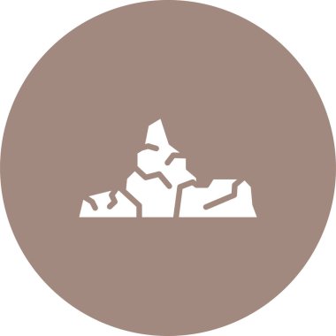 Taş Web simgesi, basit vektör illüstrasyonu