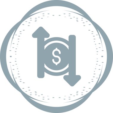 maliyet web simgesi vektör illüstrasyonu