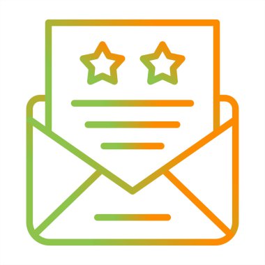 Bir harf simgesinin vektör illüstrasyonu 