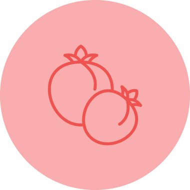 Taze domatesler ağı basit illüstrasyon