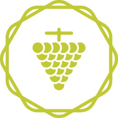 Üzüm simgesinin web illüstrasyonu