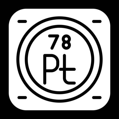Platin kimyasal elementin web çizimi