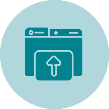 Dizin için web simgesi vektör illüstrasyonu yükleniyor