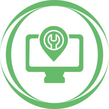 Bilgisayar web simge vektör çizim
