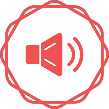 Ses hoparlörü web illüstrasyonu