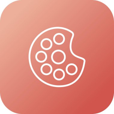 Sanatçı Paleti simgesinin satır çizimi 