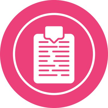 Bir Belge Etiketleme simgesinin vektör illüstrasyonu