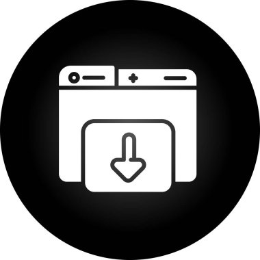 Web arayüzü simgesi ana hat biçiminde indiriliyor