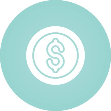 Dolar simgesi vektör illüstrasyonu