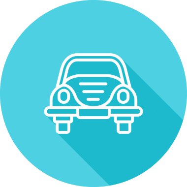 araba simgesi tasarımı, web illüstrasyonu