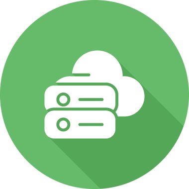 Dosya Sunucu simgesi, vektör illüstrasyonu 