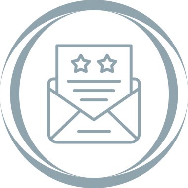 Bir harf simgesinin vektör illüstrasyonu 