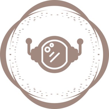 Astronot ya da kozmonot kask ikonu vektör çizimi. Beyaz üzerine izole edilmiş bilim alanı galaksisinin basit etiket logosu.