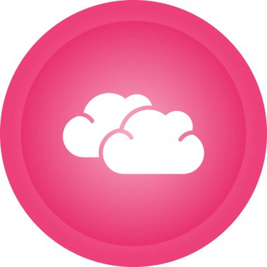 Bulut simgesi web basit illüstrasyon