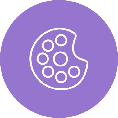 Sanatçı Paleti simgesinin satır çizimi 