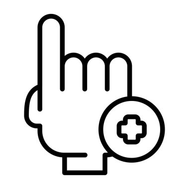 Artı İşaretle, Simge Vektörü İllüstrasyon Logo Şablonu Beyaz Arkaplanda İzole Ekle.